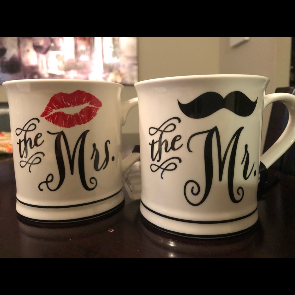 Mr. & Mrs. coffee mugs!